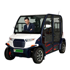 Megawheels Luxury Electric A.C. Golf Buggy 4 Seater Golf Cart for Sightseeing