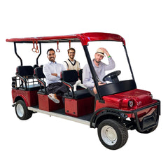 Megawheels Sport Eco Electric Golf Cart 6 seater-Red