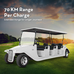 Megawheels Electric Golf Cart Vintage Classic Royal Vintage Golf Buggy 8 Seater by Gulf Buggy