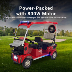 Megawheels Golf Cart Powerpod Trio Mini Electric Golf Buggy 60V for 3 Passengers By Gulf Buggy