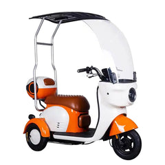 Megawheels Vesta Cruise Trio Family Tricycle 48 v Electric Scooter with Rooftop By Gulf Buggy
