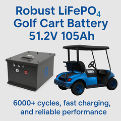 Robust LiFePO₄ Golf Cart Lithium Battery Perforance