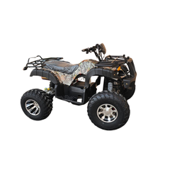 Four-wheeler with camouflage seat