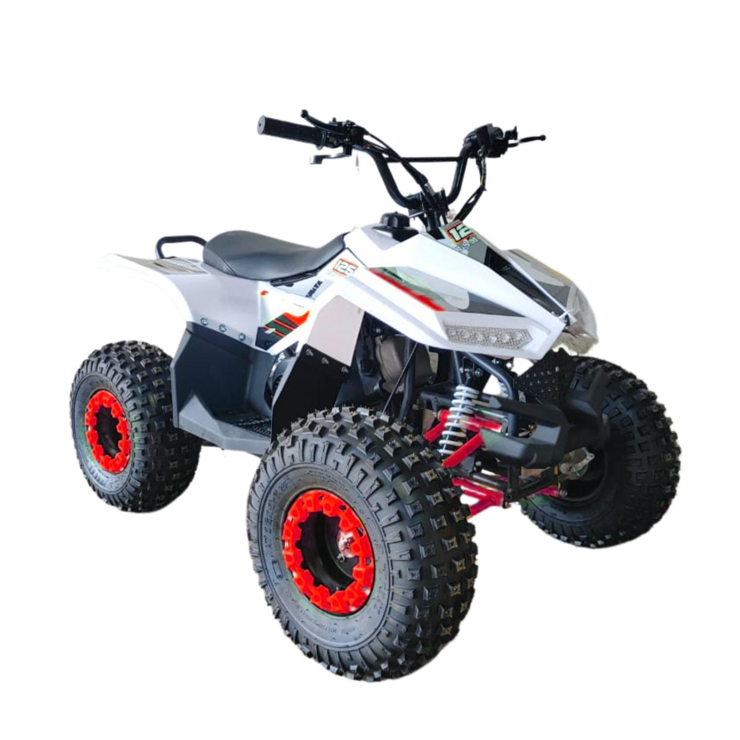 Megawheels 80 cc Atv Quad Bike 4 wheels for 5-10 yr old- red