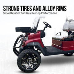 Megawheels Green Harmony Lifted 2+2 Seater Electric Golf Cart with Lithium Battery & Warranty