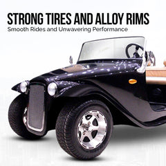 Megawheels Electric Golf Cart Vintage Classic Royal Electric Golf Buggy 4 Seater At Gulf Buggy