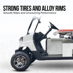 Megawheels Electric Golf Cart Responder 3 Sports Medical Ambulance Golf Buggy 3 Seats + Stretcher for Emergency