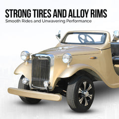 Megawheels Electric Golf Cart Classic Cruise Vintage 6-Seater By Gulf Buggy UAE