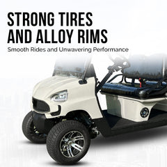 Megawheels Green Rider Electric Golf Cart 4 Seater Golf Buggy By Gulf Buggy