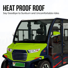 Megawheels Luxury Electric A.C. Golf Buggy 4 Seater Golf Cart for Sightseeing