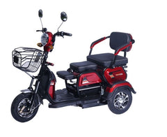 Electric Folding Mobility Scooter Carrier, Cargo Scooter Tricycle For 3 Passengers 600 watts