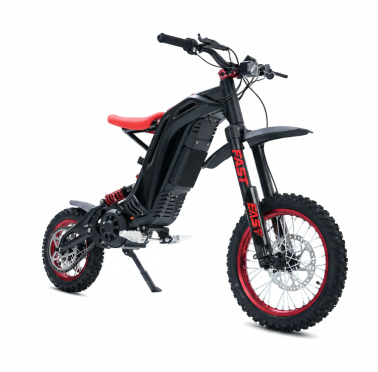 Viper S Electric Dirt Bike High Performance 3500 W Motor in red