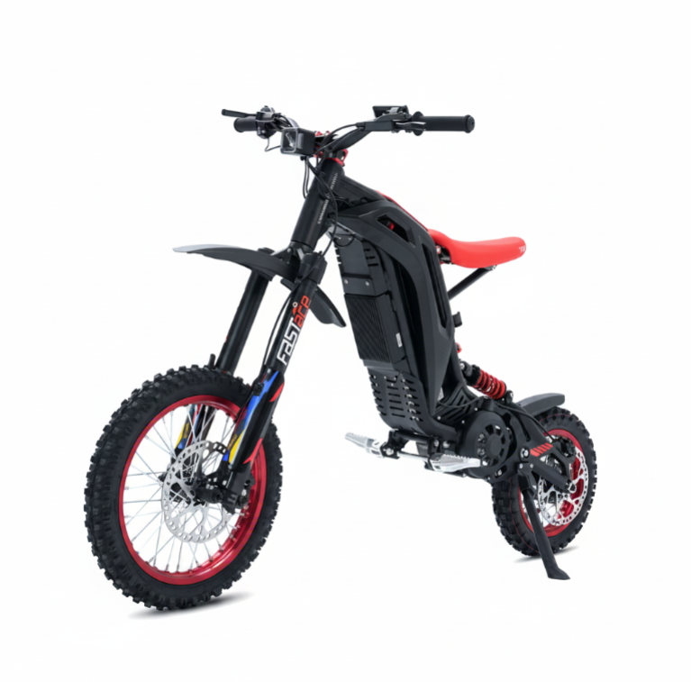 Viper S Electric Dirt Bike High Performance 3500 W Motor in red