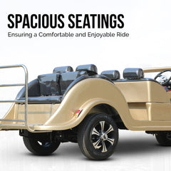 Megawheels Electric Golf Cart Classic Cruise Vintage 6-Seater By Gulf Buggy UAE