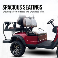 Megawheels Green Harmony Lifted 2+2 Seater Electric Golf Cart with Lithium Battery & Warranty