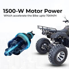 ATV Quad Megawheels Thunderbolt 60V Electric Bike for Teens & Adult 1500W