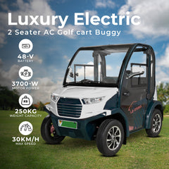 Megawheels Luxury Electric A.C Golf Cart 2 Seater Golf Buggy for Sightseeing