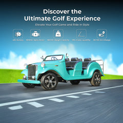 Turquoise golf Car