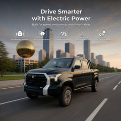 Megawheels Electric Pickup Eco Hauler 60v Truck 4 Seater with AC & Open Back at Gulf Buggy Dubai