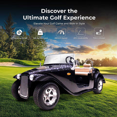 Megawheels Electric Golf Cart Vintage Classic Royal Electric Golf Buggy 4 Seater At Gulf Buggy