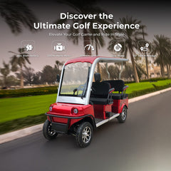 Red golf cart