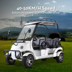 White golf cart