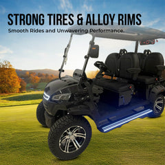 Megawheel Titan Lifted Off Road Golf Cart Lithium Battery 4 Front Seater with Modern & Premium Specs