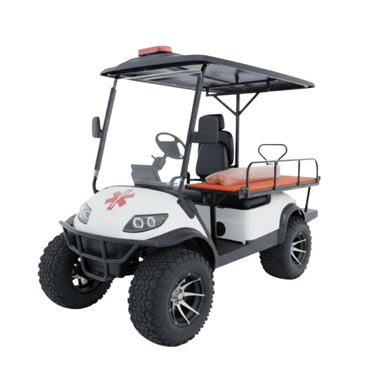 Keon Medical Ambulance Buggy Golf Cart with Stretcher 2 seater with lithium battery and exclusive warranty