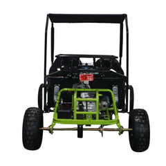 Back view of a green UTV 125 CC Off Road Triton Buggy
