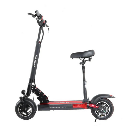 Black Kugoo Kirin M4 Pro Folding Electric Scooter 48 V for Adults With Seat With Exclusive Warranty
