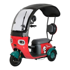 Megawheels Vesta Cruise Trio Family Tricycle 48 v Electric Scooter with Rooftop By Gulf Buggy