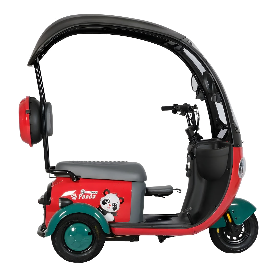 Megawheels Vesta Cruise Trio Family Tricycle 48 v Electric Scooter with Rooftop By Gulf Buggy