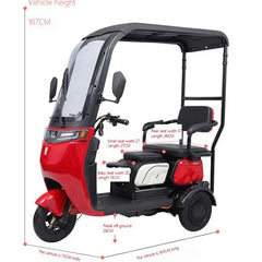 Megawheels Urbanroof 48 v Electric Tricycle for 3 Passengers By Gulf Buggy