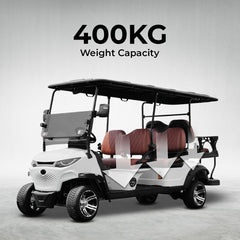 Megawheels Green Rider Electric Golf Cart 4+2 Seater by Golf Buggy UAE