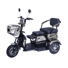 Electric Folding Mobility Scooter Carrier, Cargo Scooter Tricycle For 3 Passengers 600 watts