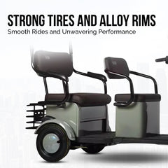 Megawheels Urbanroof 48 v Electric Tricycle for 3 Passengers By Gulf Buggy