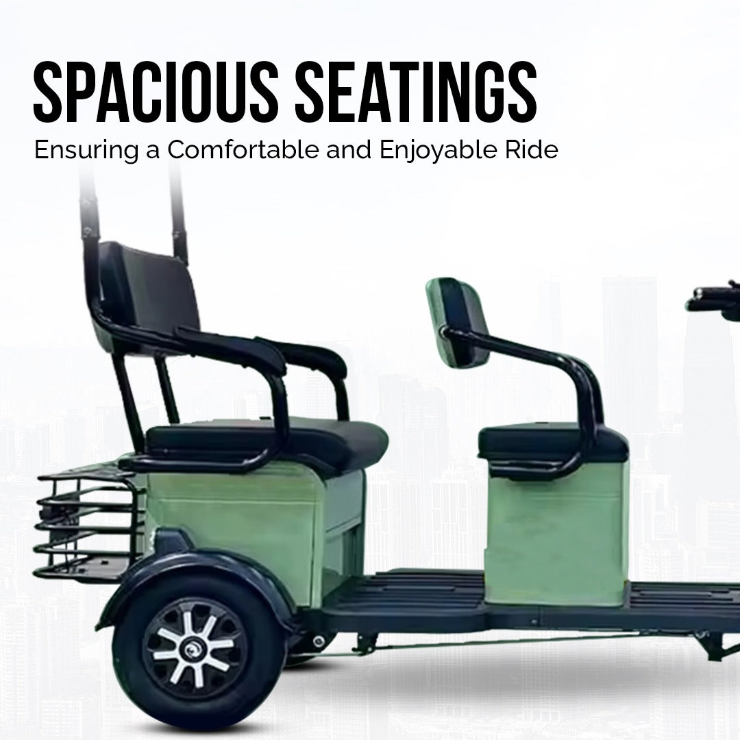 Megawheels Urbanroof 48 v Electric Tricycle for 3 Passengers By Gulf Buggy