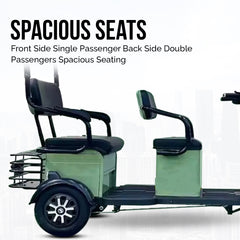 Megawheels Urbanroof 48 v Electric Tricycle for 3 Passengers By Gulf Buggy