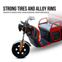 Megawheels Electric Passenger Cargo 48 v Hybrid Tricycle Series 2