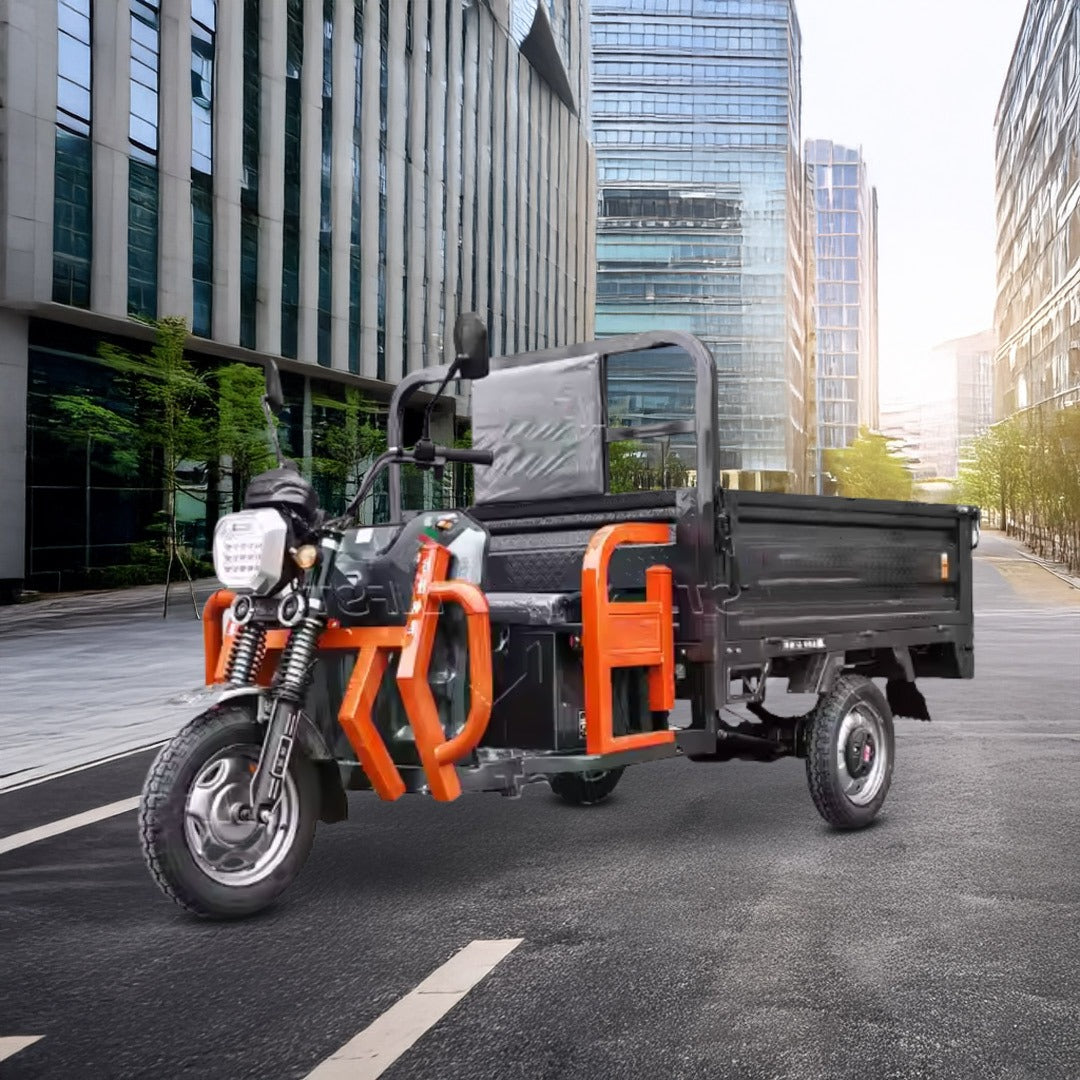 Electric Cargo Tricycle Scooter 1.6 MTR Hydraulic with Normal Tyres