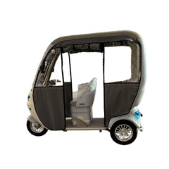 Trishelter 3 Passenger Tricycle With Roof and Side Protective Cover 48 V at Gulf Buggy UAE