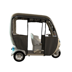 Trishelter 3 Passenger Tricycle With Roof and Side Protective Cover 48 V at Gulf Buggy UAE