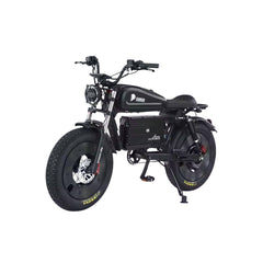 Megawheels Black Warrior Fat Harley Bike 48 V With Removable Lithium Battery