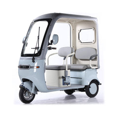 Megawheels 60 V Urban Roof Back Enclosed Electric Scooter Tricycle for 3 Passengers