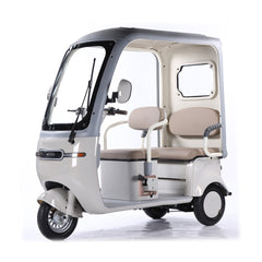 Megawheels 60 V Urban Roof Back Enclosed Electric Scooter Tricycle for 3 Passengers