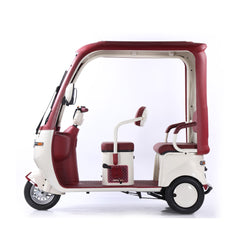 Megawheels 60 V Urban Roof Back Enclosed Electric Scooter Tricycle for 3 Passengers