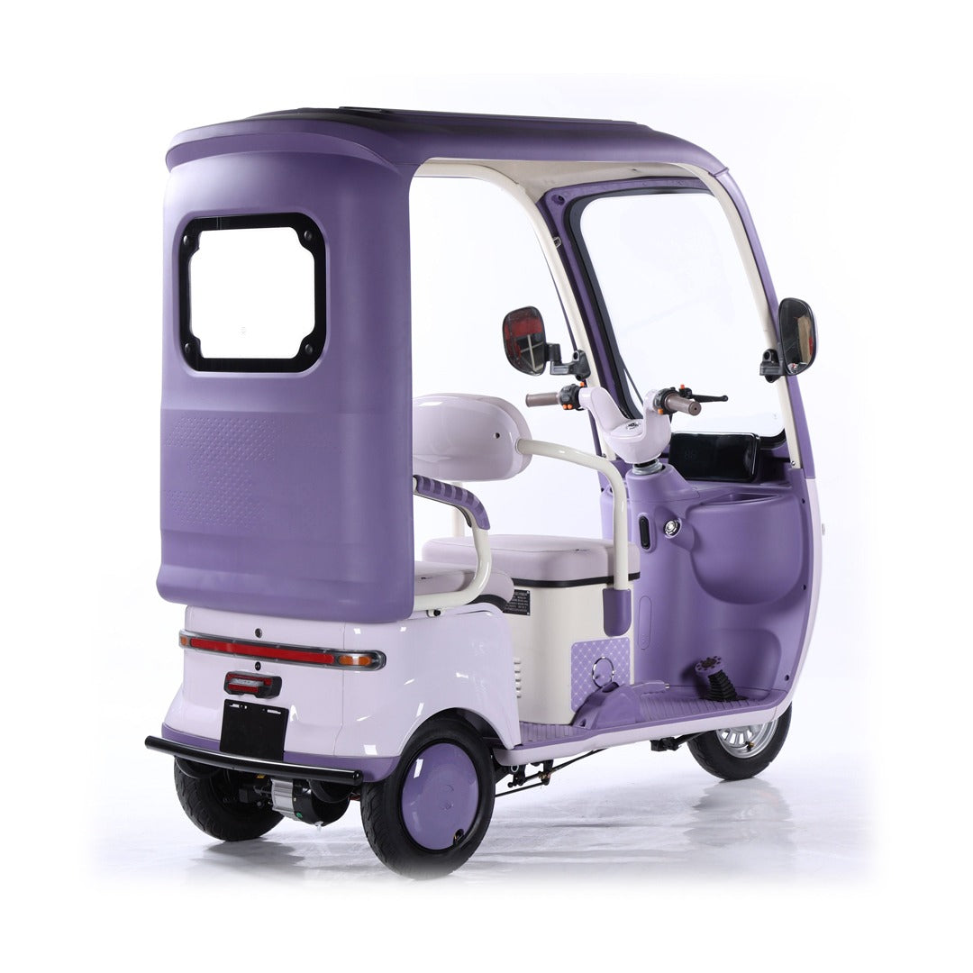 Megawheels 60 V Urban Roof Back Enclosed Electric Scooter Tricycle for 3 Passengers