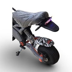 Back view of Electric Runner Dirt Fat Bike With Fat Tyres