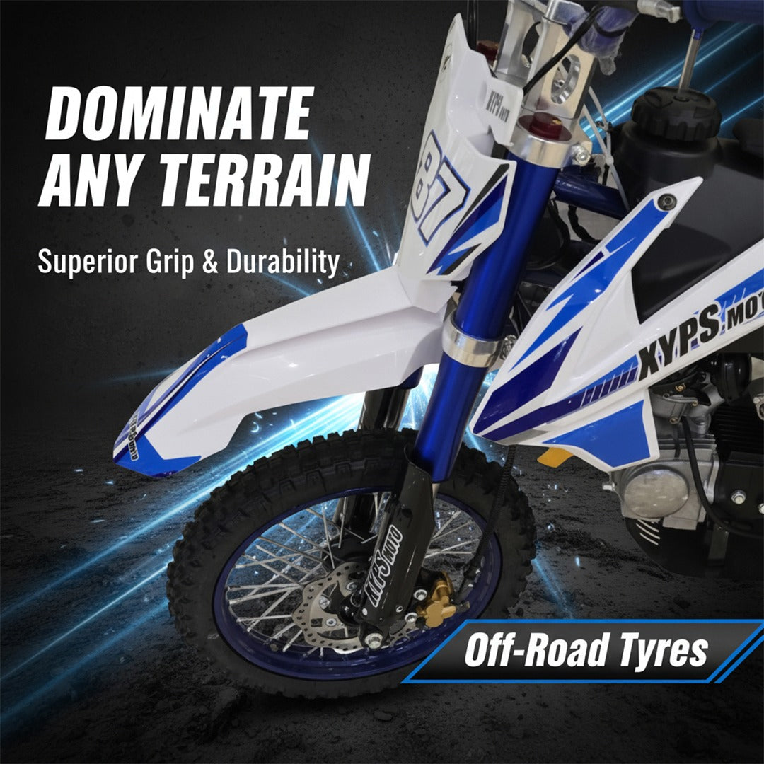 Off-road motorcycle with Phantom Dirt Cross Bike