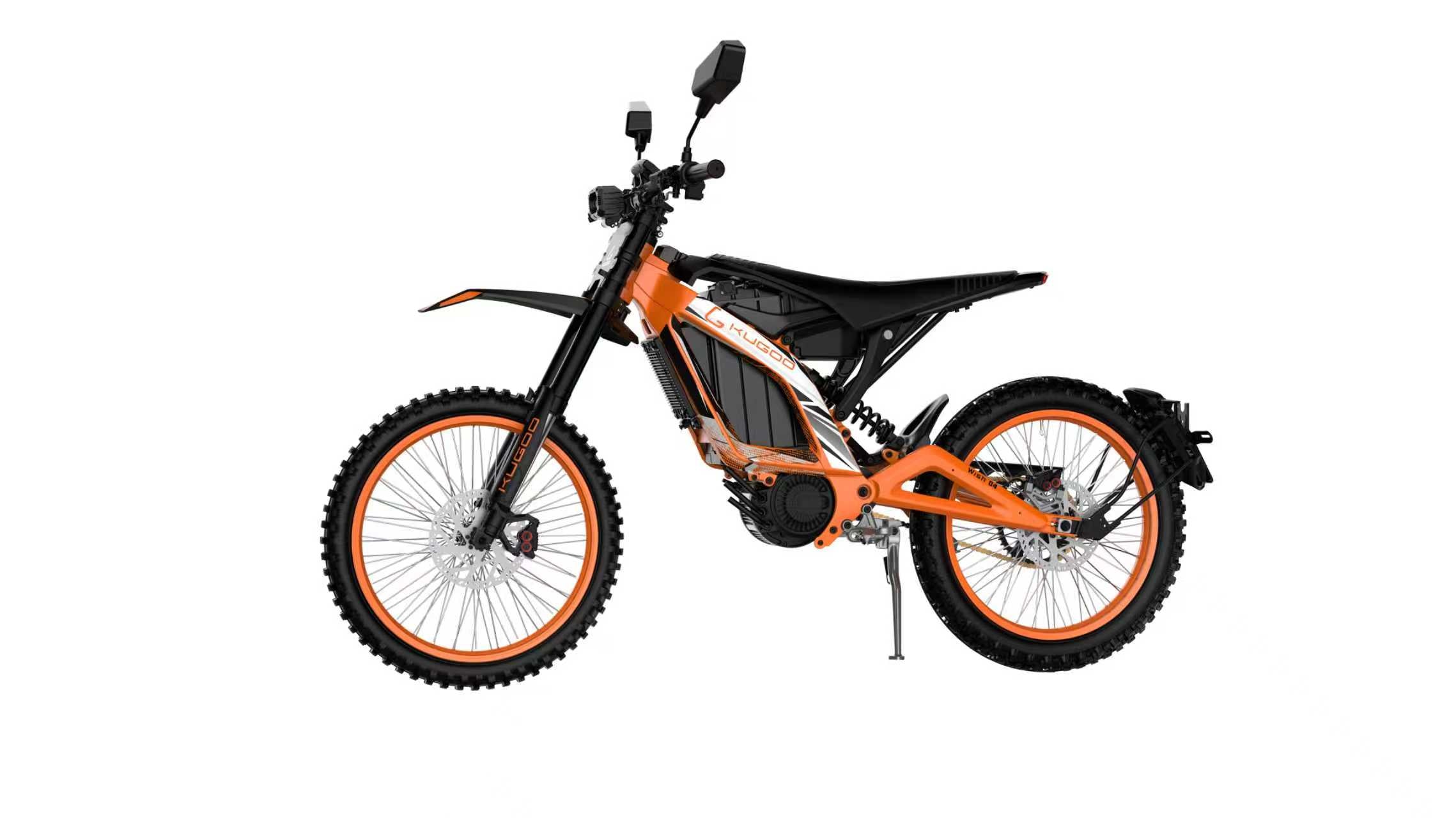 Side View of Kugoo Wish 04 Electric Dirt Bike for Adults